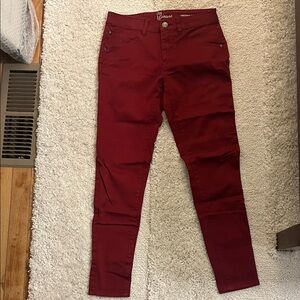 Women's Red Skinny Pants